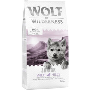 2x12kg Wolf of Wilderness Junior Wild Hills