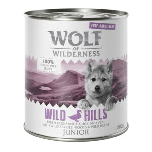 6x800g Junior Free Range Wild Hills canard