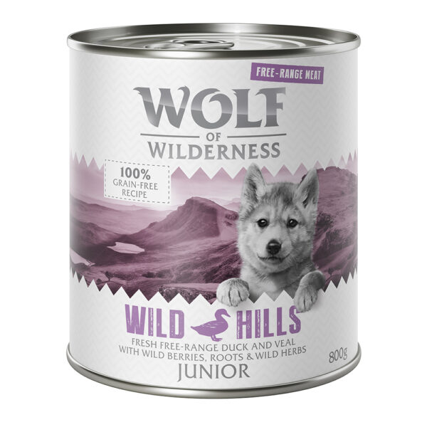 6x800g Junior Free Range Wild Hills canard