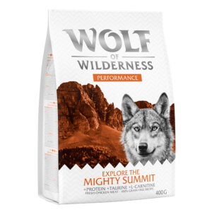 400g Wolf of Wilderness "Explore The Mighty Summit" Performance sans céréales