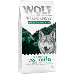 2x12kg "Explore The Vast Forests" Weight Management Wolf of Wilderness - Croquettes pour chien