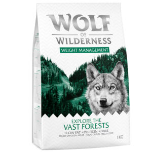 5x1kg "Explore The Vast Forests" Weight Management Wolf of Wilderness - Croquettes pour chien