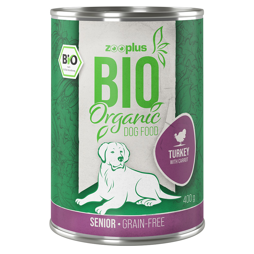 6x400g zooplus Bio Senior dinde